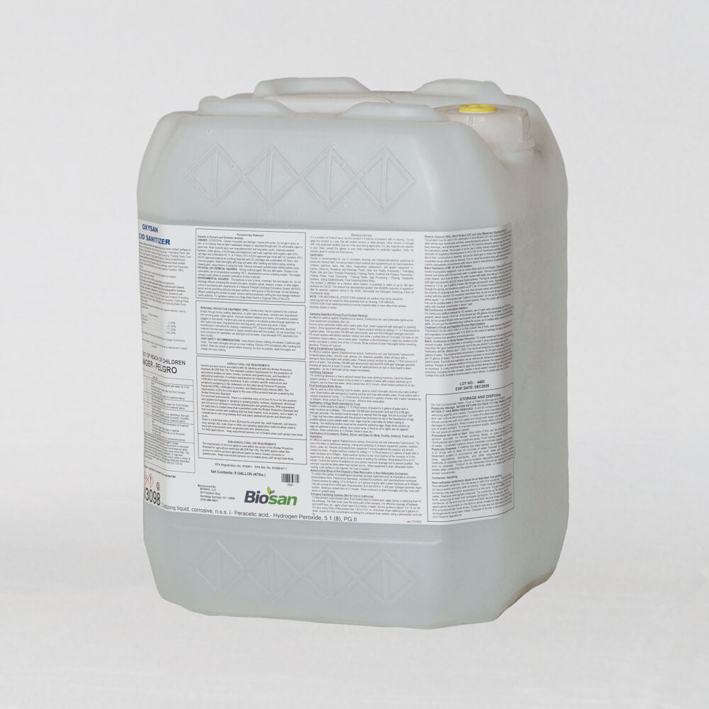Oxysan EPA PAA Acid Sanitizer